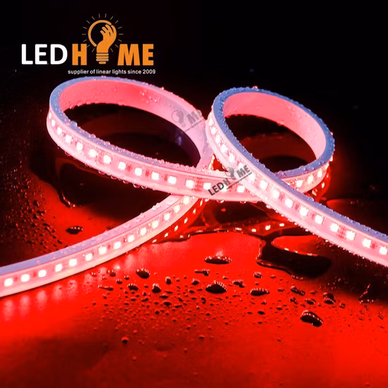 IP67 방수 유연한 실리콘 튜브 네온 플렉스 로프 라이트 LED 스트립 조명