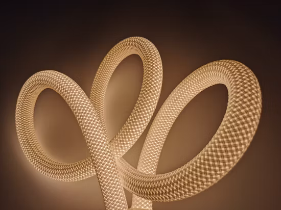 신제품 튜빙 상단에 짠 커버 360도 방출 실리콘 라운드 LED 네온 스트립 라이트